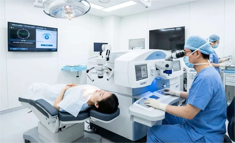 SMILE LASIK 8-second laser surgery at Seoul eye clinic